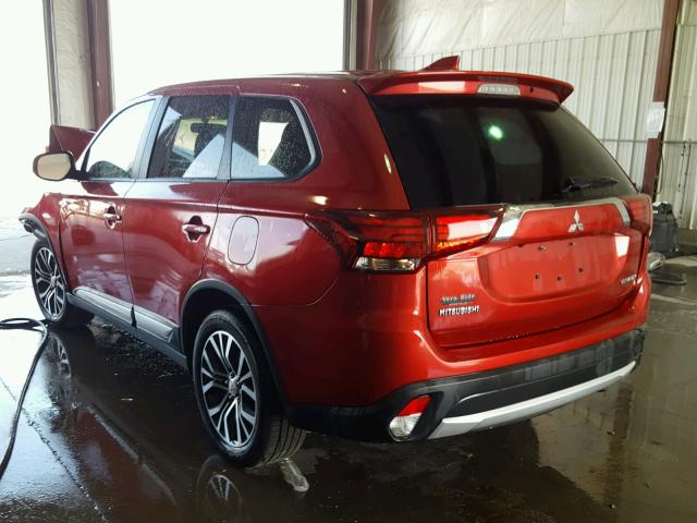 JA4AZ2A37HZ070871 - 2017 MITSUBISHI OUTLANDER RED photo 3