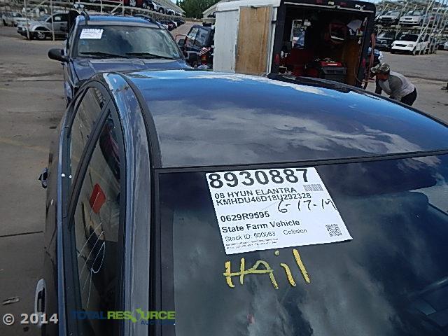 KMHDU46D18U292328 - 2008 HYUNDAI ELANTRA GL GRAY photo 9