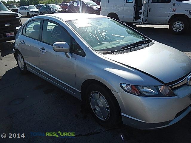 JHMFA36237S001352 - 2007 HONDA CIVIC HYBR SILVER photo 2