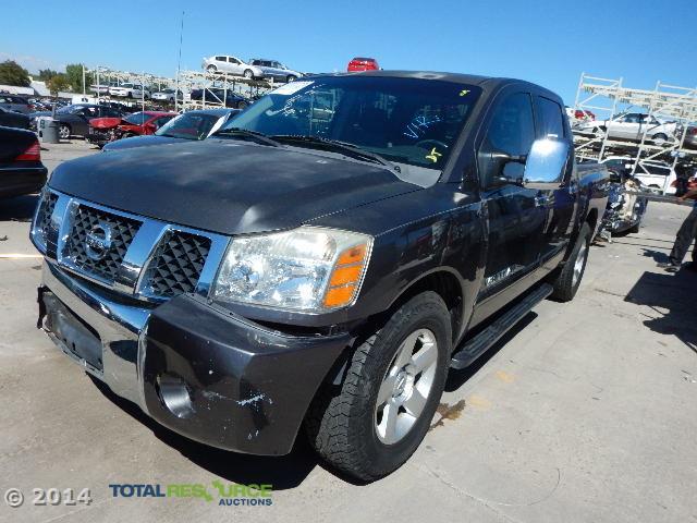 1N6AA07A65N579101 - 2005 NISSAN TITAN XE/S GRAY photo 1