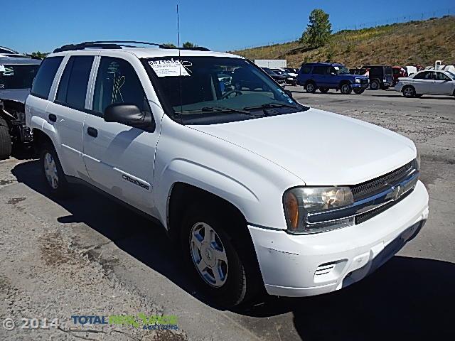 1GNDT13S322291250 - 2002 CHEVROLET TRAILBLAZE WHITE photo 2