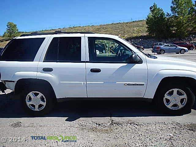 1GNDT13S322291250 - 2002 CHEVROLET TRAILBLAZE WHITE photo 9