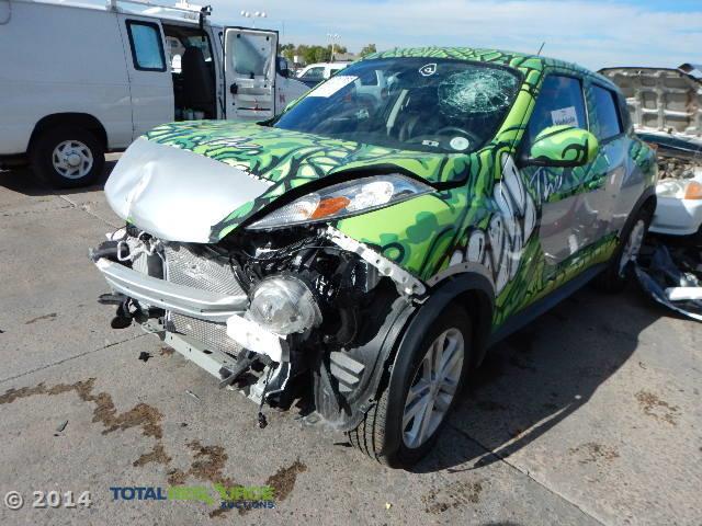 JN8AF5MVXDT222589 - 2013 NISSAN JUKE S GREEN photo 1