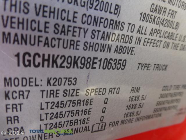 1GCHK29K98E106359 - 2008 CHEVROLET SILVERADO RED photo 11