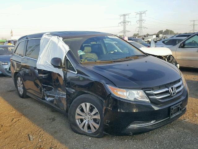 5FNRL5H66EB129342 - 2014 HONDA ODYSSEY EX BLACK photo 1