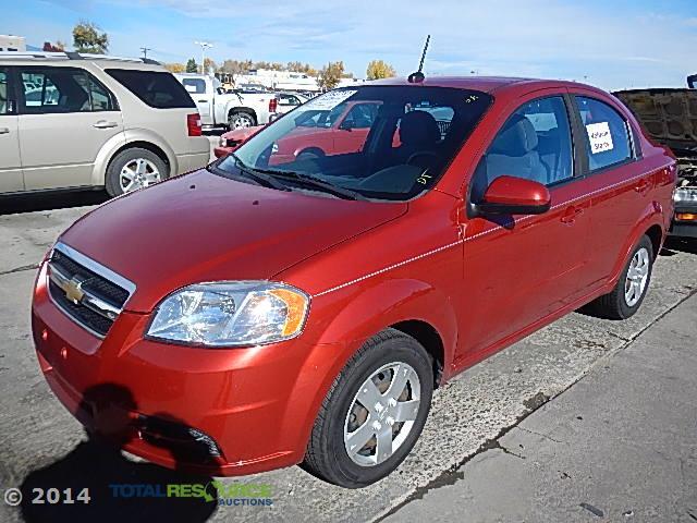 KL1TD5DE4AB131823 - 2010 CHEVROLET AVEO LS RED photo 1