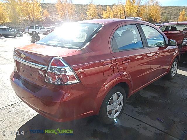 KL1TD5DE4AB131823 - 2010 CHEVROLET AVEO LS RED photo 3