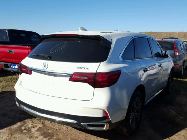 5FRYD3H35HB003057 - 2017 ACURA MDX WHITE photo 4