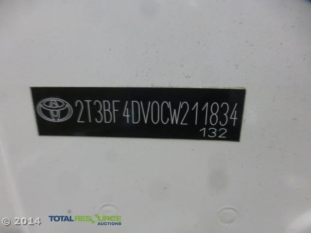 2T3BF4DV0CW211834 - 2012 TOYOTA RAV4 WHITE photo 12