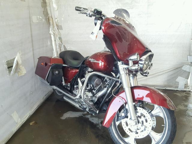 1HD1KB413AB662950 - 2010 HARLEY-DAVIDSON FLHX BURGUNDY photo 1