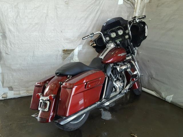 1HD1KB413AB662950 - 2010 HARLEY-DAVIDSON FLHX BURGUNDY photo 4