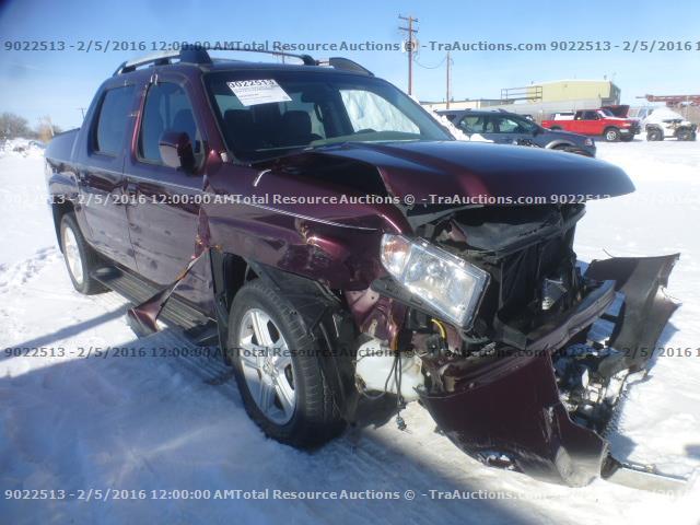 5FPYK1F5XAB010843 - 2010 HONDA RIDGELINE RED photo 2