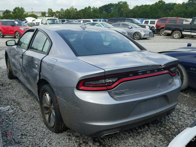 2C3CDXHG4FH896775 - 2015 DODGE CHARGER SX GRAY photo 3