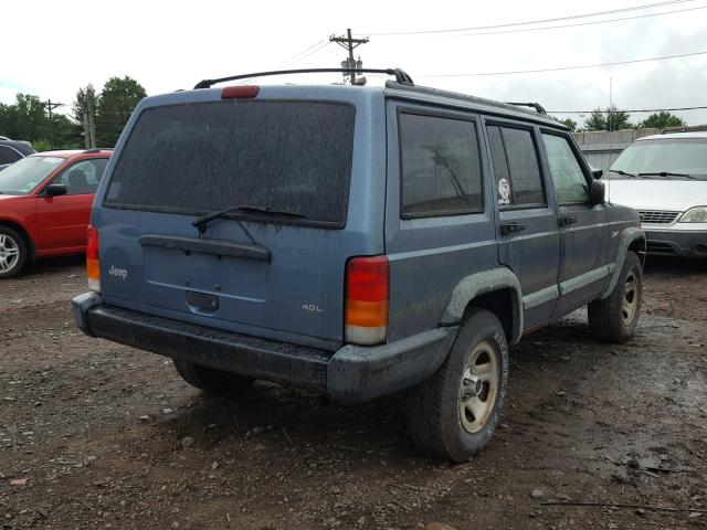 1J4FJ68S6WL220213 - 1998 JEEP CHEROKEE BLUE photo 4