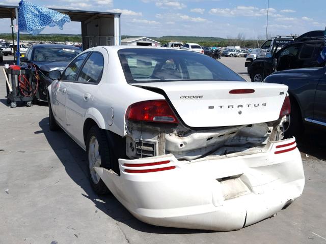 1B3EL46X85N667242 - 2005 DODGE STRATUS SX WHITE photo 3