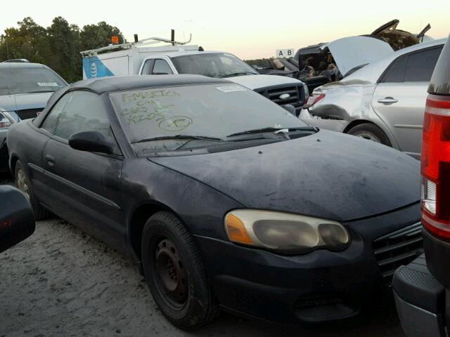 1C3EL45XX4N413003 - 2004 CHRYSLER SEBRING BLACK photo 1