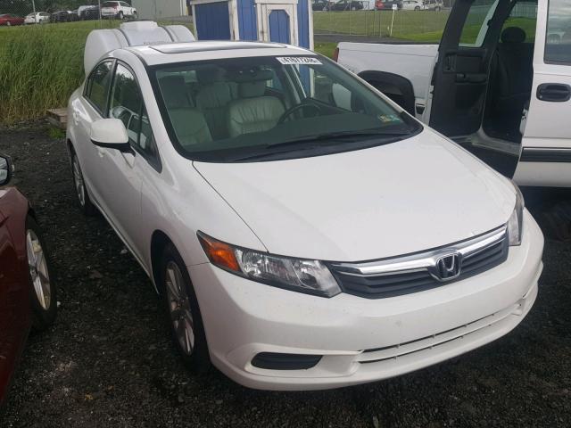 19XFB2F91CE314063 - 2012 HONDA CIVIC EXL 白色 照片 1