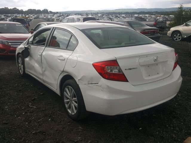 19XFB2F91CE314063 - 2012 HONDA CIVIC EXL 白色 照片 3