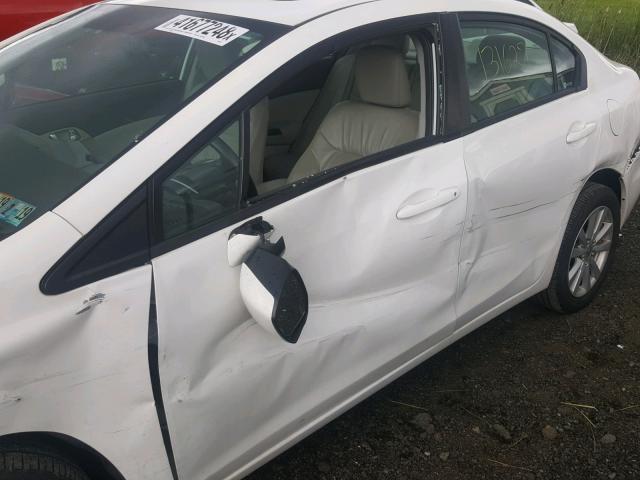 19XFB2F91CE314063 - 2012 HONDA CIVIC EXL 白色 照片 9