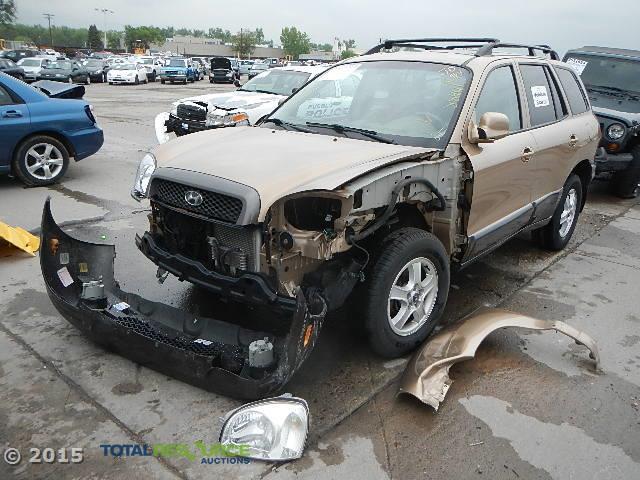 KM8SC73D23U409620 - 2003 HYUNDAI SANTA FE GOLD photo 1