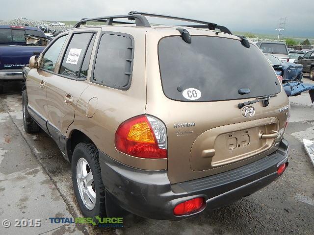 KM8SC73D23U409620 - 2003 HYUNDAI SANTA FE GOLD photo 4