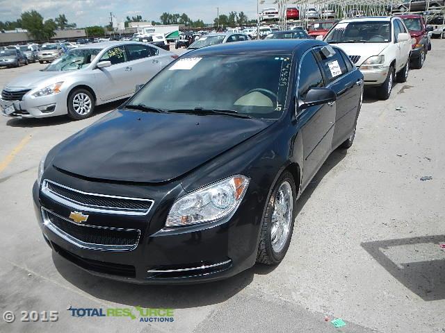 1G1ZC5E00CF304654 - 2012 CHEVROLET MALIBU 1LT BLACK photo 1