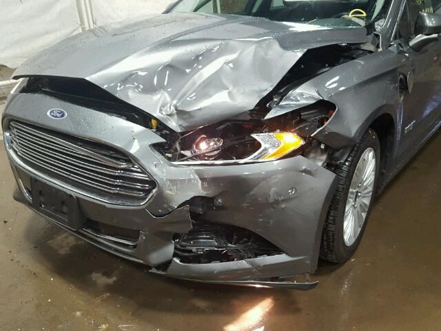 3FA6P0SU3ER356400 - 2014 FORD FUSION TIT GRAY photo 9