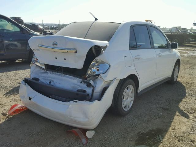 3N1BC1AP8BL478287 - 2011 NISSAN VERSA WHITE photo 4