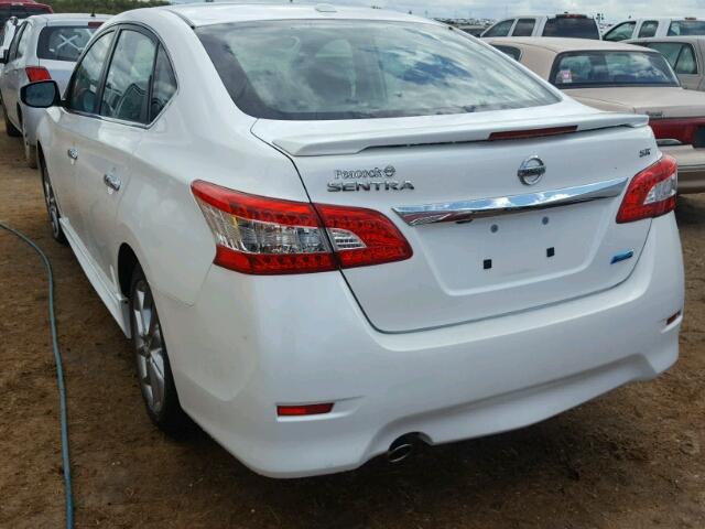 3N1AB7APXDL767370 - 2013 NISSAN SENTRA S WHITE photo 3