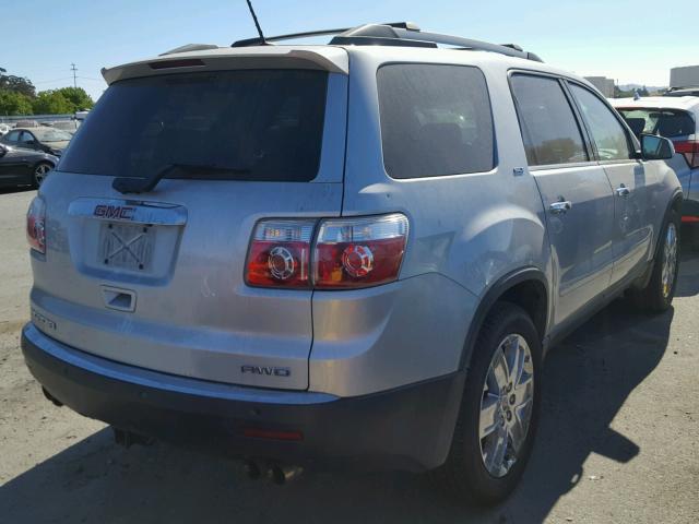 1GKLVNED7AJ261293 - 2010 GMC ACADIA SLT ვერცხლისფერი ფოტო 4
