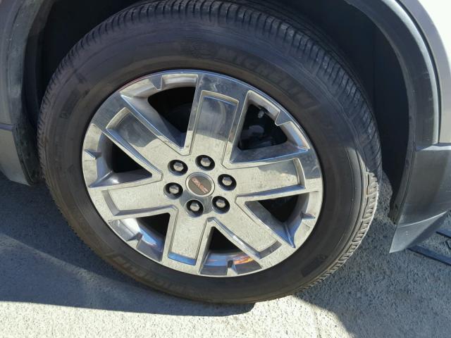 1GKLVNED7AJ261293 - 2010 GMC ACADIA SLT ვერცხლისფერი ფოტო 9