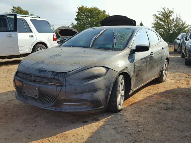 1C3CDFBB7FD128776 - 2015 DODGE DART BLACK photo 2