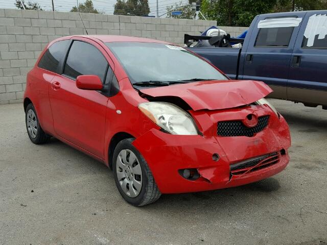 JTDJT923885171665 - 2008 TOYOTA YARIS RED photo 1