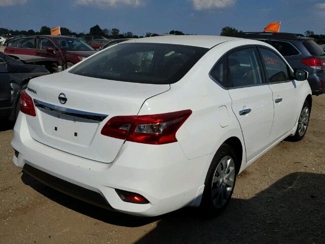 3N1AB7APXGY316947 - 2016 NISSAN SENTRA WHITE photo 4