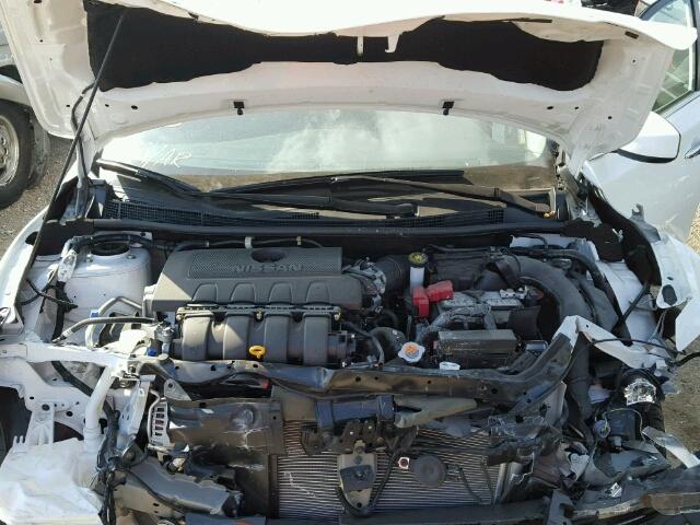 3N1AB7APXGY316947 - 2016 NISSAN SENTRA WHITE photo 7