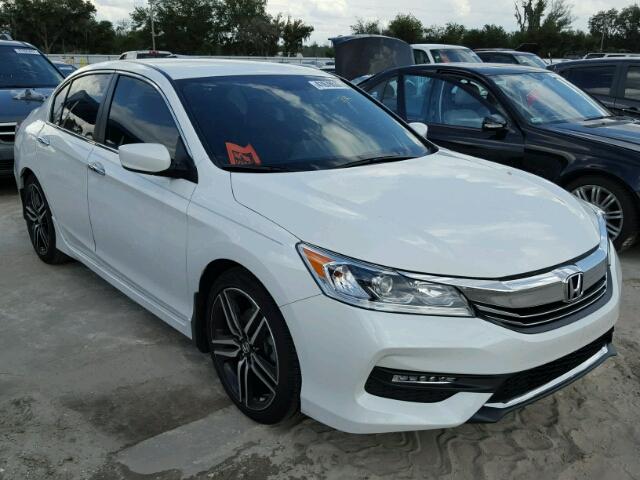 1HGCR2F16HA163855 - 2017 HONDA ACCORD SPO WHITE photo 1