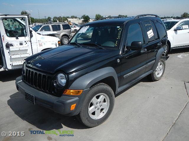 1J4GL48K07W544504 - 2007 JEEP LIBERTY BLACK photo 1