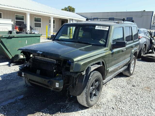 1J8HH58297C608745 - 2007 JEEP COMMANDER GREEN photo 2