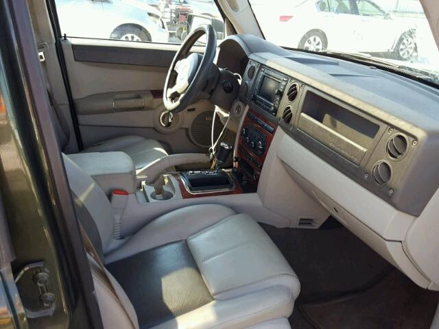 1J8HH58297C608745 - 2007 JEEP COMMANDER მწვანე ფოტო 5