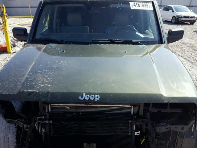 1J8HH58297C608745 - 2007 JEEP COMMANDER მწვანე ფოტო 7