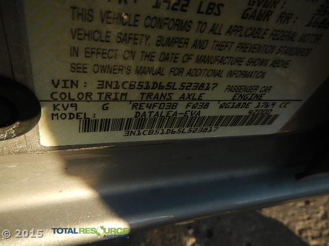 3N1CB51D65L523817 - 2005 NISSAN SENTRA 1.8 GOLD photo 12