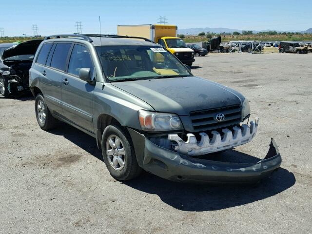 JTEDP21A760122651 - 2006 TOYOTA HIGHLANDER GREEN photo 1