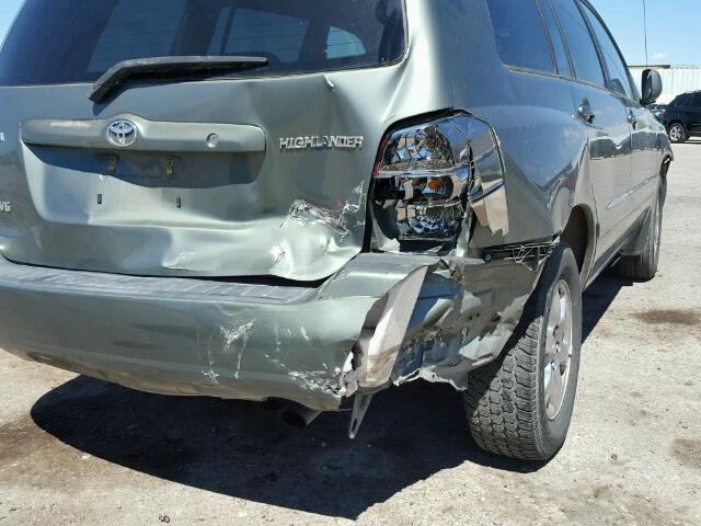 JTEDP21A760122651 - 2006 TOYOTA HIGHLANDER GREEN photo 9