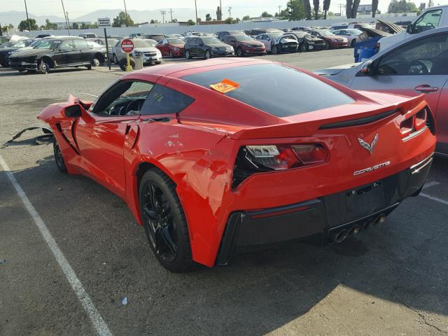 1G1YB2D7XG5110561 - 2016 CHEVROLET CORVETTE S RED photo 3