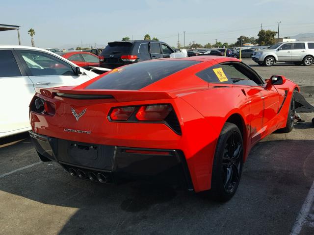 1G1YB2D7XG5110561 - 2016 CHEVROLET CORVETTE S RED photo 4