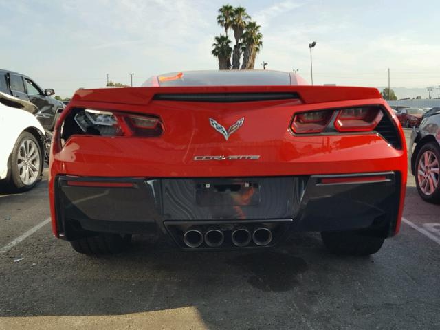 1G1YB2D7XG5110561 - 2016 CHEVROLET CORVETTE S RED photo 6