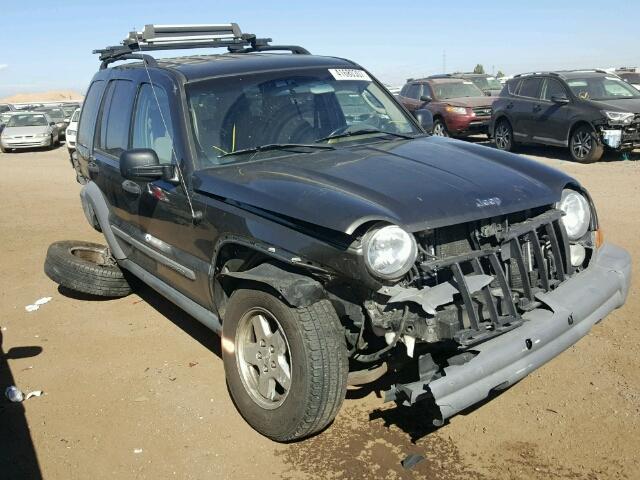 1J4GL48K55W672959 - 2005 JEEP LIBERTY SP BROWN photo 1