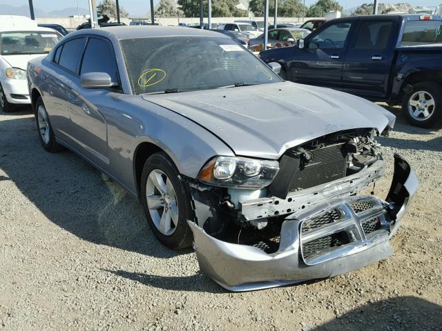 2C3CDXHG7EH370722 - 2014 DODGE CHARGER SX SILVER photo 1