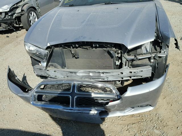 2C3CDXHG7EH370722 - 2014 DODGE CHARGER SX SILVER photo 9