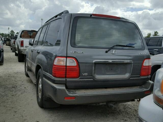 JT6HT00W9W0018236 - 1998 LEXUS LX 470 GRAY photo 3